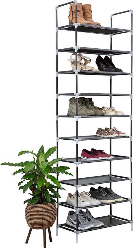 Deluxe Schoenenrek voor 20 paar – Zwart