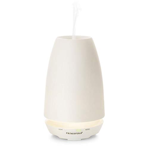 PRIMAVERA Aroma vernevelaar sfeer - elektrische geurlamp, diffuser, kamergeur - aromatherapie - 3 vernevelings- en lichtmodi, modern, discreet licht
