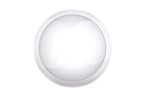 HUBER HML 80 HF LED plafondlamp met bewegingsmelder 360° voor binnen en buiten I 16W, 1200 lm plafondlamp met bewegingssensor I IP44 I lamp