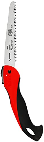 FELCO 600 Zaag (zaagblad 16 cm, inklapbare zaagsnede ø 50 mm, lengte 350 mm, treksnede, inklapbare takkenzaag, boomzaag voor links- en rechtshandigen) 