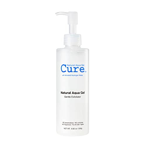 Toyo - Cure Aqua Gel Gentle Exfoliator - Facial/Full-body Peeling Gel, Water-based Exfoliator, Dead Skin Remover for Bright, Youthful Skin, 250ml. - 1 Pack