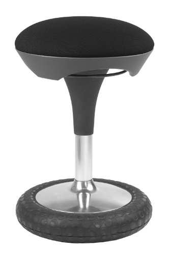 Topstar SI69G20 Sitness 20, ergonomische zitkruk, werkkruk, bureaukruk, zwaaiend effect, zithoogteverstelling, overtrekzwart
