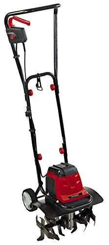 Einhell Elektrische Grondfrees GC-RT 1440 M (1400 W, 40 cm Werkbreedte, 200 mm Werkdiepte, Lijnmotor, Overbelastingskoppeling, Robuuste Messen, Kabelontlastingsklem, Inklapbare Geleiderail), rood