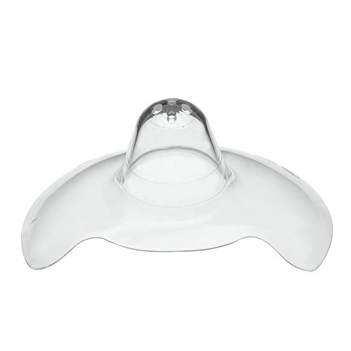 Medela Contact Nipple Shield, 24mm Medium, Nippleshield for Breastfeeding with Latch Difficulties or Flat or Inverted Nipples, Made Without BPA 