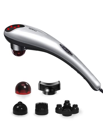 Handheld Deep Tissue Massager Percussion Massage Machine for Muscles Back Neck Shoulder Leg- Hand Held Electric Back Massager for Neck and Back Full Body Pain Relief and RelaxationHand held Deep Tissu