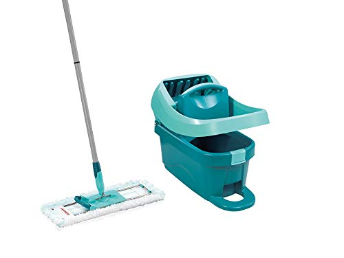 Leifheit Set wisserpers Profi XL met vloerwisser en rollen, reiniging met schone handen & zonder bukken, resultaten zoals met de hand uitwringen, voor tegels & laminaat, Click-System