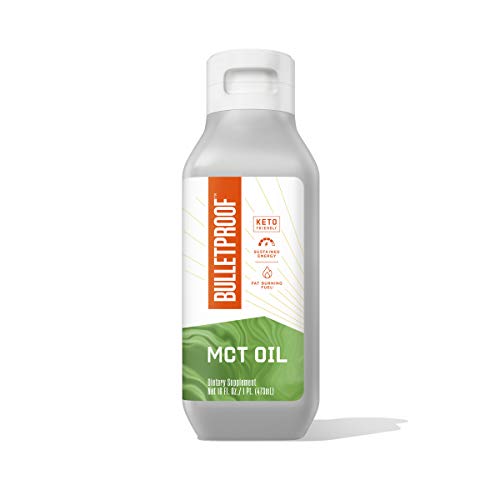 XCT MCT Oil Made with C10 and C8 MCT Oil, Flavorless, 14g MCTs, 16 Fl Oz Bulletproof Keto Supplement for Sustained Energy, Appetite Control, Mental & Physical Energy, Non-GMO, Vegan & Cruelty Free