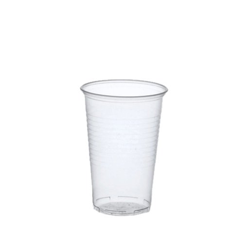 Papstar Plastic beker / kunststof beker 0,3 l transparant (100 stuks) ø 7,8 cm, hoogte 11,3 cm met vulstreep, praktische wegwerpbeker voor feesten en feestjes zoals verjaardag of barbecuefeest, #16130