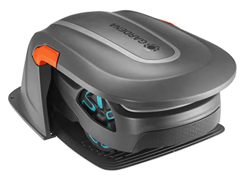 GARDENA garage voor robotmaaiers: garage voor grasmaaiers, optimale bescherming voor robotmaaiers en laadstation tegen zonlicht en regen (15020-20).