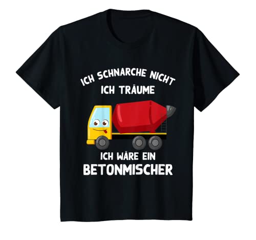 Kids Lustiger ich träumume ich bin ein BetonMIXER Slogan Schlaf T-Shirt