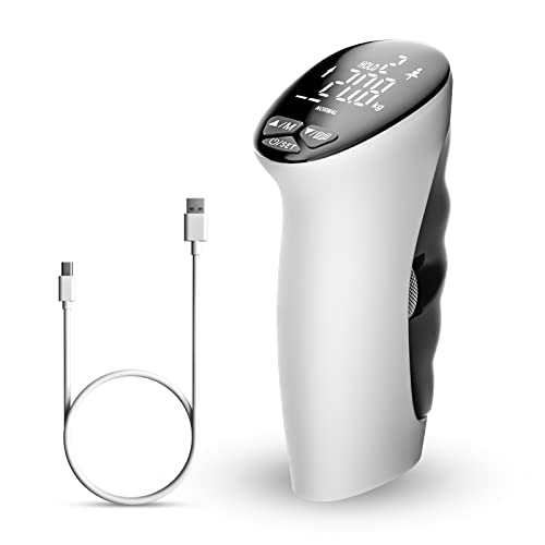 Digital Hand Dynamometer Grip Strength Measurement Meter Auto Capturing Electronic Hand Grip Power 198Lbs / 90Kgs, Grip Strength Tester, Grip Strength Trainer Hand Exerciser for Muscle Building&Injury Recovery