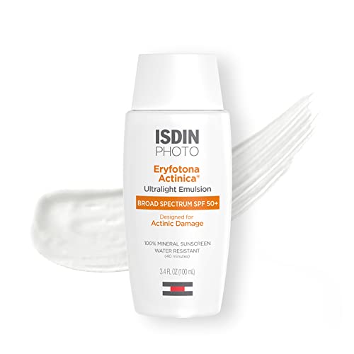 ISDIN Eryfotona Actinica Mineral Sunscreen SPF 50+ Zinc Oxide 3.4 Fl. Oz.