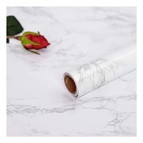 Hode Marmer Zelfklevende Film Meubelfilm DIY Decoratieve Film Vensterbank Meubel Kast Kaptafel PVC Waterdichte Film Marmer (45X200cm)