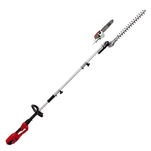 Einhell Elektrische Telescopische Hoogsnoeiers GC-HC 9024 T (900 W, zandlengte kettingzaag 20 cm, zwaardlengte heggenschaar 48 cm, verlenging 50 cm, automatische kettingsmering, inclusief koker)