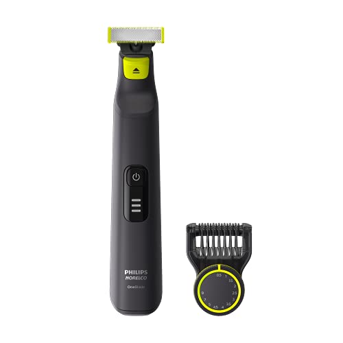 Philips Norelco OneBlade Pro Hybrid Electric Trimmer and Shaver, Black, 2 Piece, QP6530/70