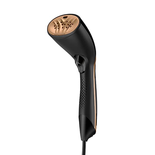 Philips Steam&Go Handstomer - 1300 W, Stoomstoot van 24 g/min, Compact, Ergonomisch Ontwerp, Met Verwarmde SmartFlow-Plaat, Zwart (GC365/80)