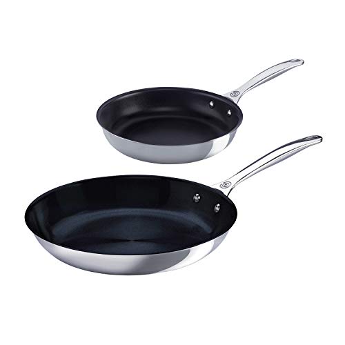 Le Creuset Tri-Ply Stainless Steel 2 pc. Nonstick Fry Pan Set (8