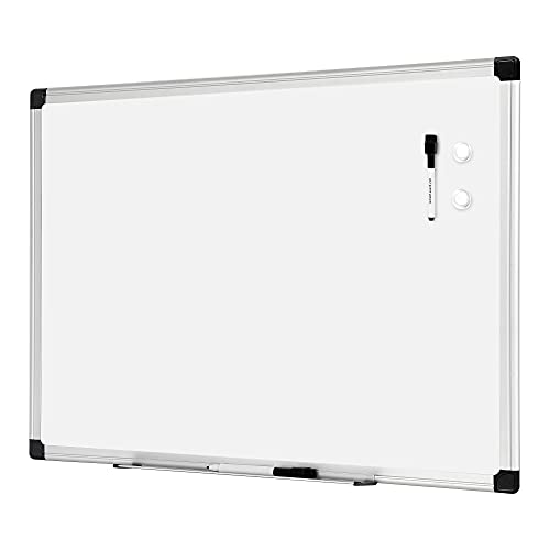 Amazon Basics Magnetic Dry Erase White Board, 36 x 24-Inch Whiteboard - Silver Aluminum Frame