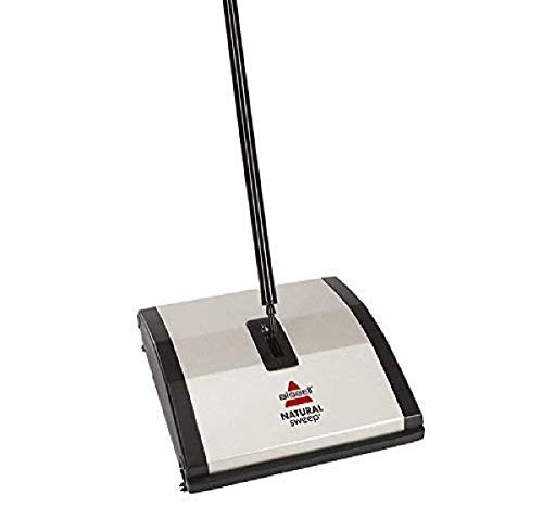 BISSELL Natural Sweep Veegmachine, voor harde vloeren en vloerbedekking, snoerloos, vereist geen stroom, 92N0N 