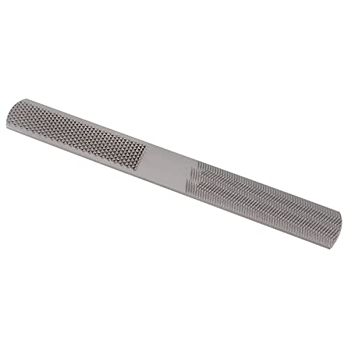 Amazon Basics 4-in-1 Multi-Function Wood Rasp File, Hardened Alloy Steel - 8-inch