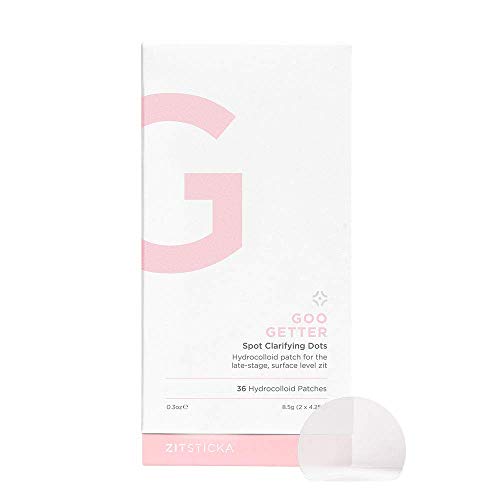 GOO GETTER by ZitSticka™, Hydrocolloid Patch for Covering Zits and Blemishes, 36 Patches