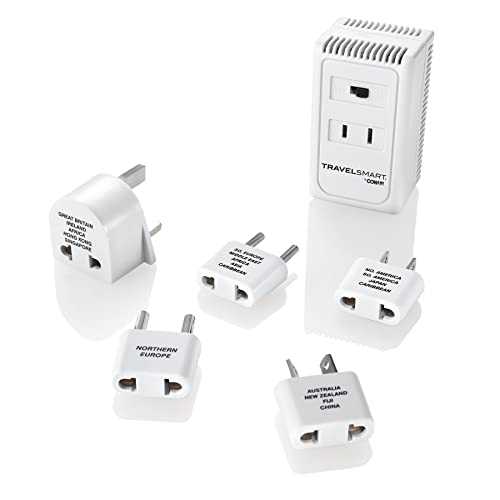 Conair Voltage Converter and Universal Travel Adapter,European Travel Plug Adapter, Univerasal Adapter Plug Converter for Travel, 6 Piece Set 