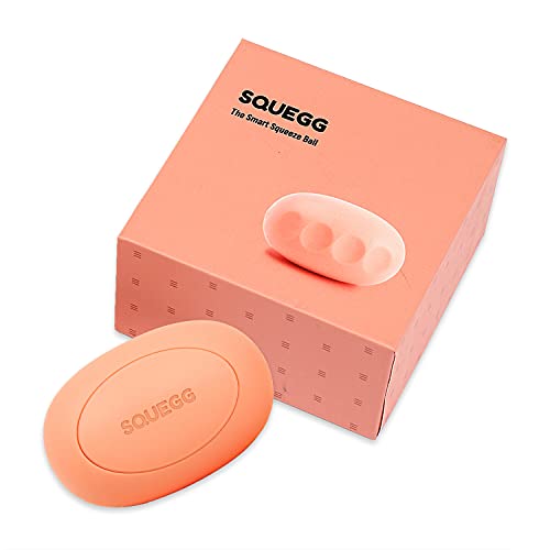 SQUEGG Smart Hand Dynamometer - A Bluetooth Enabled Hand Grip Trainer Supported with App to Evaluate, Track & Improve Your Grip Strength - Hand Exerciser Tool Suitable For Adults & Kids