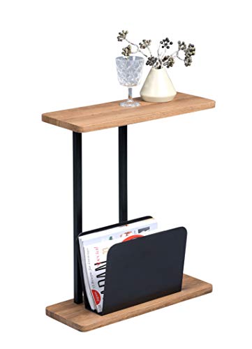 HomeTrends4You Alpha Bijzettafel, van MDF, bruin, 50 x 60 x 20 cm