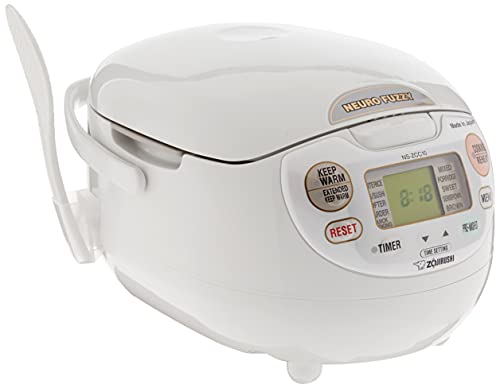 Zojirushi, Made in Japan Neuro Fuzzy Rice Cooker, 5.5-Cup, Premium White 