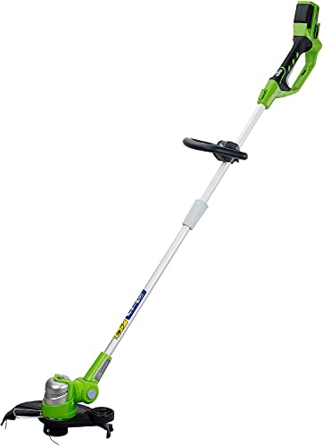 Greenworks Tools 2100007 24V draadloze gazontrimmer G24LT30M (batterij en oplader niet inbegrepen), 24 V, groen, 30cm