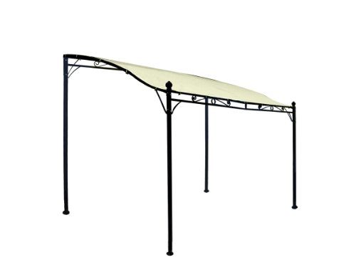 DEGAMO Mantova aanbouwpaviljoen, 300 x 250 cm, stalen frame + dak waterdicht ecru