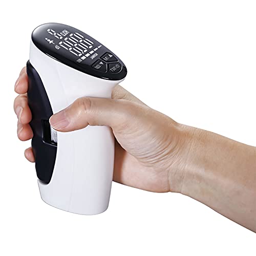 Handeful Grip Strength Trainer, Digital Hand Dynamometer Grip Strength Tester Forearm Workout Equipment, Auto Capturing Electronic Hand Grip Exerciser Strengthener Adjustable Resistance Power 198lbs / 90kgs