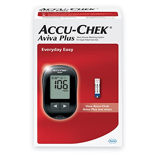 Accu-Chek Aviva Plus Meter for Diabetic Blood Glucose Testing