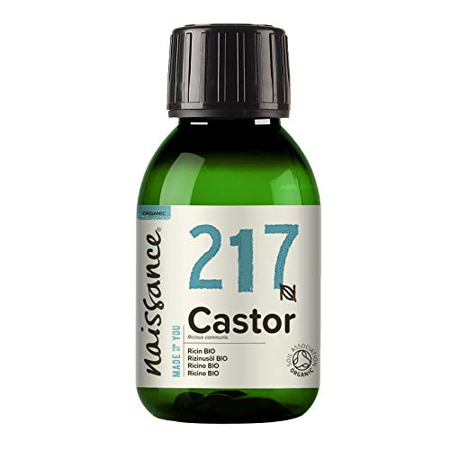 Naissance Organic Cold Pressed Castor Oil (nr. 217) 100ml - Puur, Gecertificeerd Biologisch, Ongeraffineerd, Veganistisch, Hexane Free, Geen GGO 