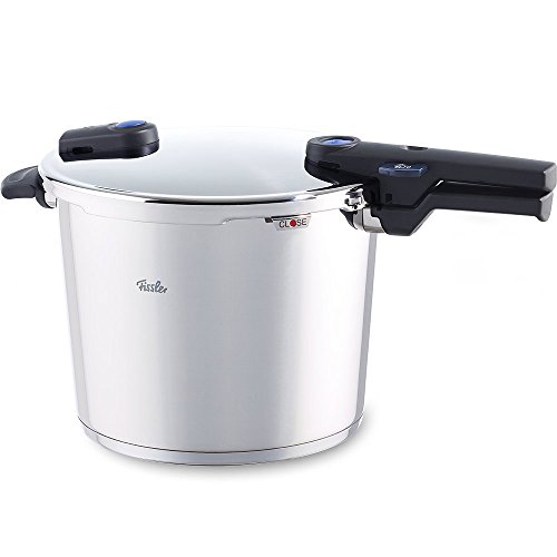 Fissler vitaquick / inductie-snelkookpan (10 l, Ø 26 cm) roestvrij stalen stoompan, 2 gaarstanden, stapelbaar