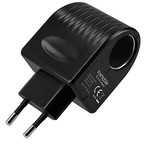 kwmobile omvormer 230V naar 12V - Adapter AC naar DC - Verloopstekker 230 Volt naar 12 Volt - Voedingsadapter auto - Max 12 Watt