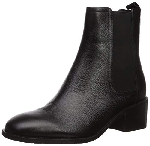 Kenneth Cole REACTION Women's Salt Chelsea Ankle Boot, Black Leather, 5 M US