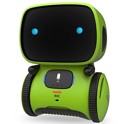 GILOBABY Kids Robot Toys, Interactive Smart Talking Robot with Voice Controlled Touch Sensor Speech Recognition, Singing, Dancing, Repeating, Recording, Birthday Gifts for Children Boys Girls Age 3-8