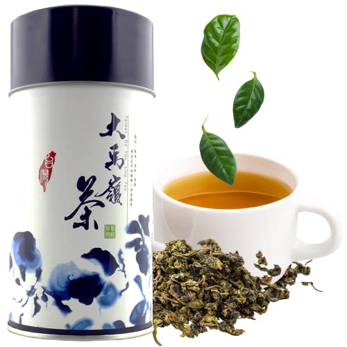 Oolong Tea Loose Leaf, Yummy, Soothing, and Relaxing Oolong Tea, High Mountain Tea with Tin Container.