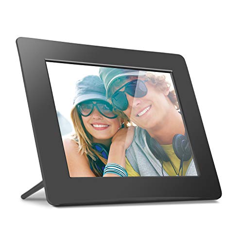 Aluratek 8 Inch LCD Digital Photo Frame with Auto Slideshow Using USB SD/SDHC (ADPF08SF) - Black 