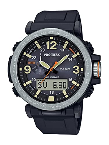 Casio Men's PRO TREK Stainless Steel Japanese-Quartz Watch with Resin Strap, Black, 23.77 (Model: PRG-600-1CR)