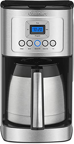 Cuisinart DCC-3400P1 12-Cup Programmable Coffeemaker with Thermal Carafe, Stainless Steel