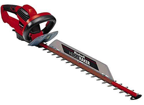 Einhell Elektrische Heggenschaar GE-EH 7067 (700 W, 670 mm zaaglengte, 30 mm tandafstand, zaagmateriaalopvangbak, handbeschermer, metalen tandwielaandrijving, kabelontlastingsklem, stootbeschermer)