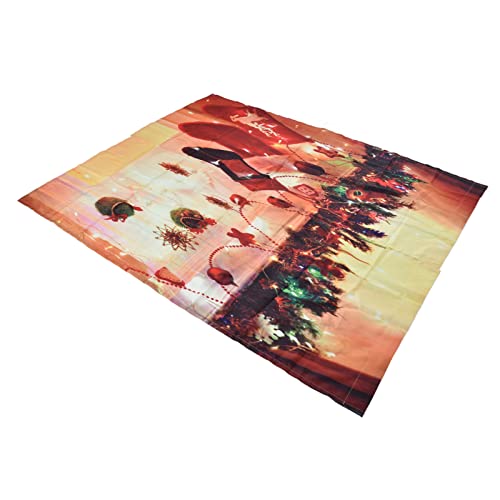 Kerstgordijndecoratie, waterdichte doek Goede schaduw Modieuze kerstverduisteringsgordijnen voor binnen- en buitenruimtes voor het verfraaien van de kamer(170 * 200cm)