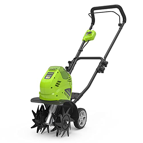 Greenworks Tools GWT40VS2-TILLER-TO accu grondfrees G40TL (Li-Ion 40V accu grondfrees met 4 speciaal geharde messen werkdiepte 20cm werkbreedte 26cm zonder accu en lader)