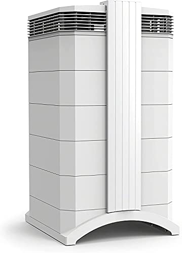 IQAir HealthPro Plus Air Purifier - Medical Grade H14 HyperHEPA filter for home large room up to 1125 sq ft, Air Cleaner for Viruses, Bacteria, Allergens, Asthma Triggers, Smoke, Mold, Pets, Dust, Odor, Swiss Made, White 