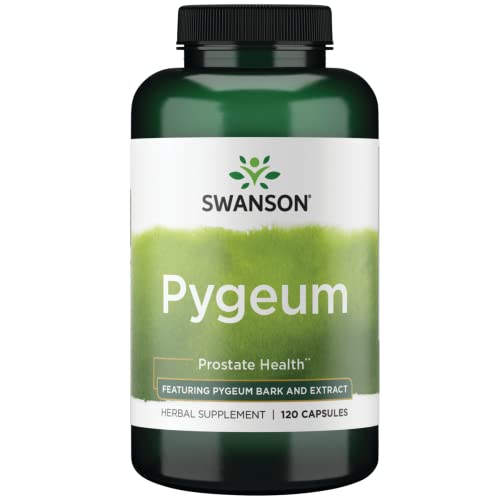 Swanson Pygeum - Herbal Supplement Promoting Male Prostate Health, Bladder, and Urinary Tract Health Support - Men's Health Supplement - (120 Capsules Each, 400 mg) 