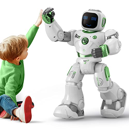 Ruko Large Smart Robot Toys for Kids, RC Robot Carle with Voice and app Control, Gifts for 4-9 Years Old Boys and Girls, Programmable and Interactive