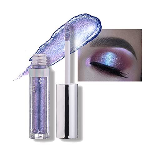 Hotiary 12 Colors Long Lasting Waterproof Shining Shimmer Glitter Liquid Eyeshadow Metallic Pigments Makeup Metals Gloss for Eyes Eyeliners Sparkling Eye Shadow Set Gift Shiny Pen Eyeliner Kit (A109)