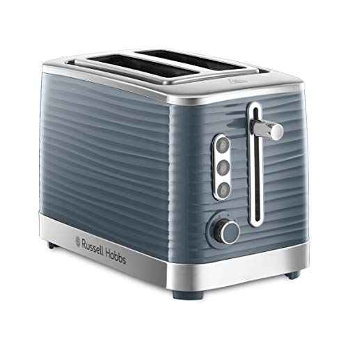 Russell Hobbs Inspire Grey Broodrooster (2 Sleuven, Variabele Bruiningsgraad, Ontdooien, Opwarmen, Annuleren, Gemakkelijk Reinigbaa) 24373-56